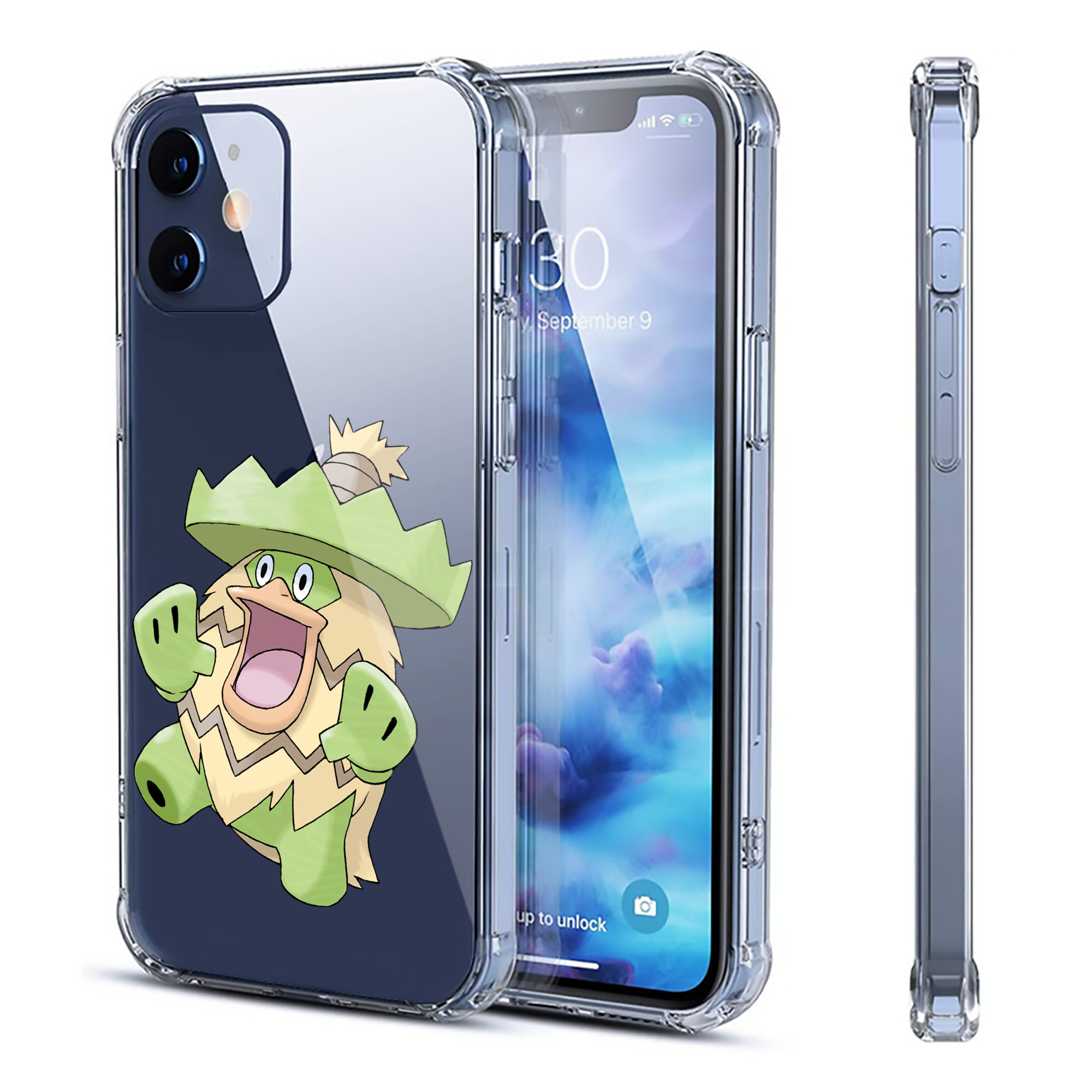（画像用） ポケットモンスター Pokémon 【iPhone 12シリーズ対応】透明スマホケース（クリアソフトケース）